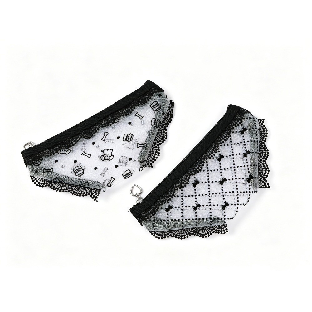 Cosmetic Bags - Simpatica pochette portaoggetti in pizzo e