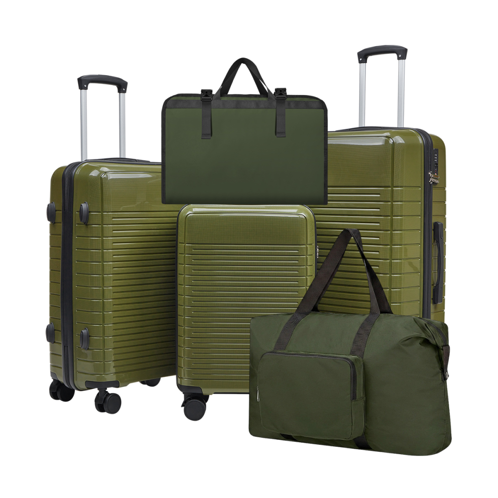 Spinner Wheel Rolling Suitcase 20 Inch - Set di 5 valigie rigide in
