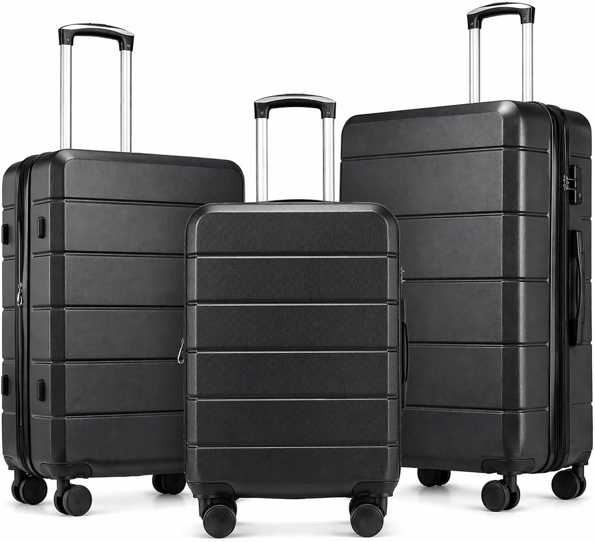 Expandable Hard Shell Luggage Set - Set di valigie rigide espandibili YOETEY
