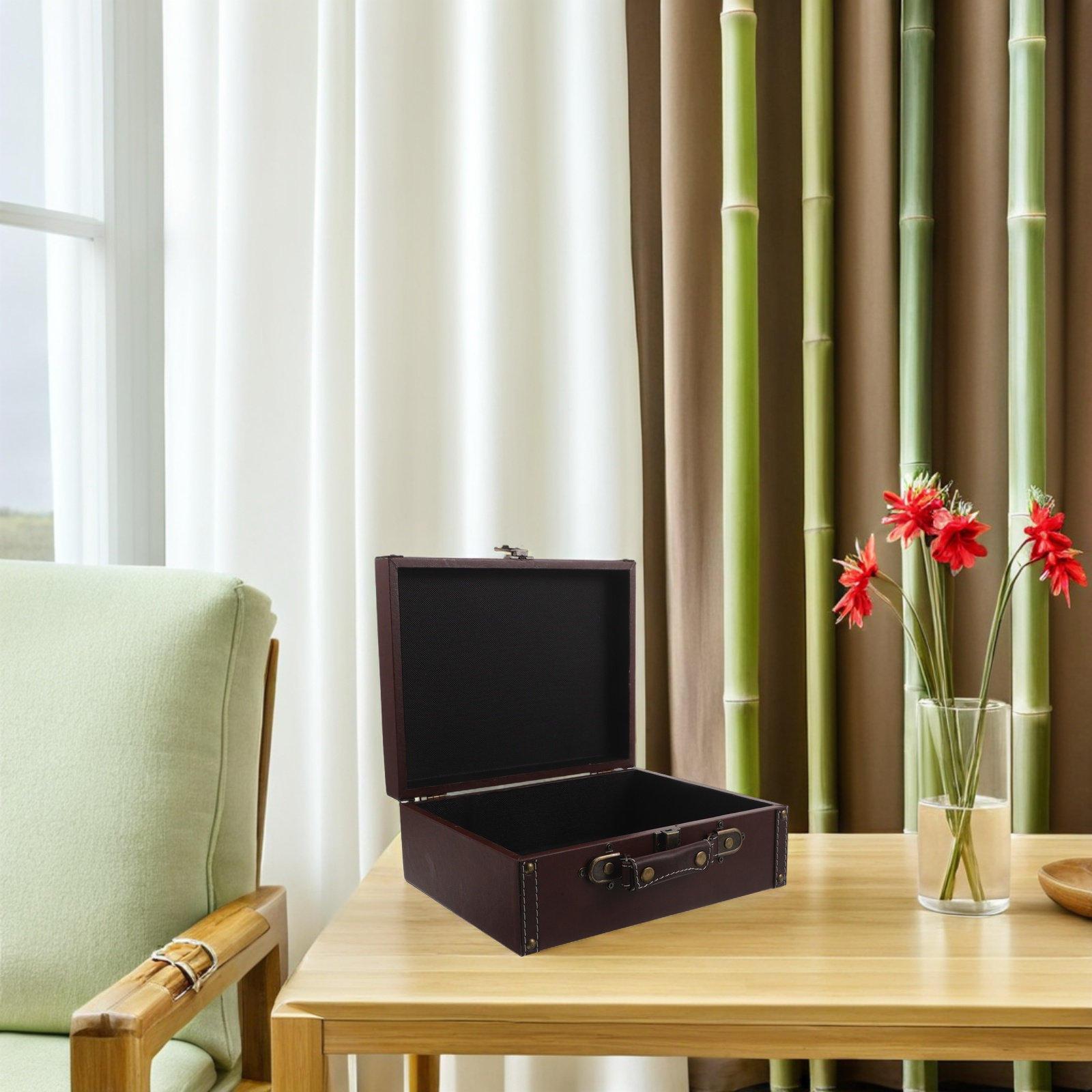 Scatola portaoggetti in legno  - Retro Vintage Trunk Suitcase recensione e prezzo