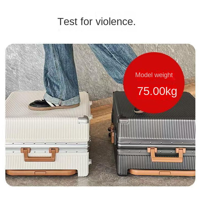 Nuova Valigia Trolley Larga di - Aluminum Frame Carry On Luggage recensione e prezzo
