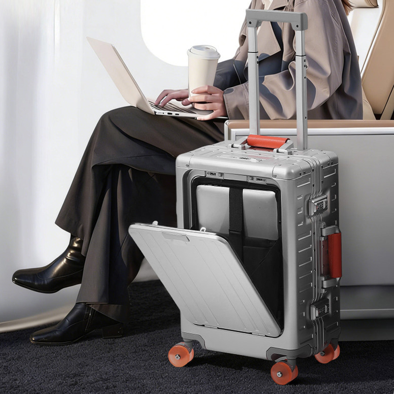 Valigia in lega di alluminio e - Front Opening Laptop Luggage 24 Inch recensione e prezzo