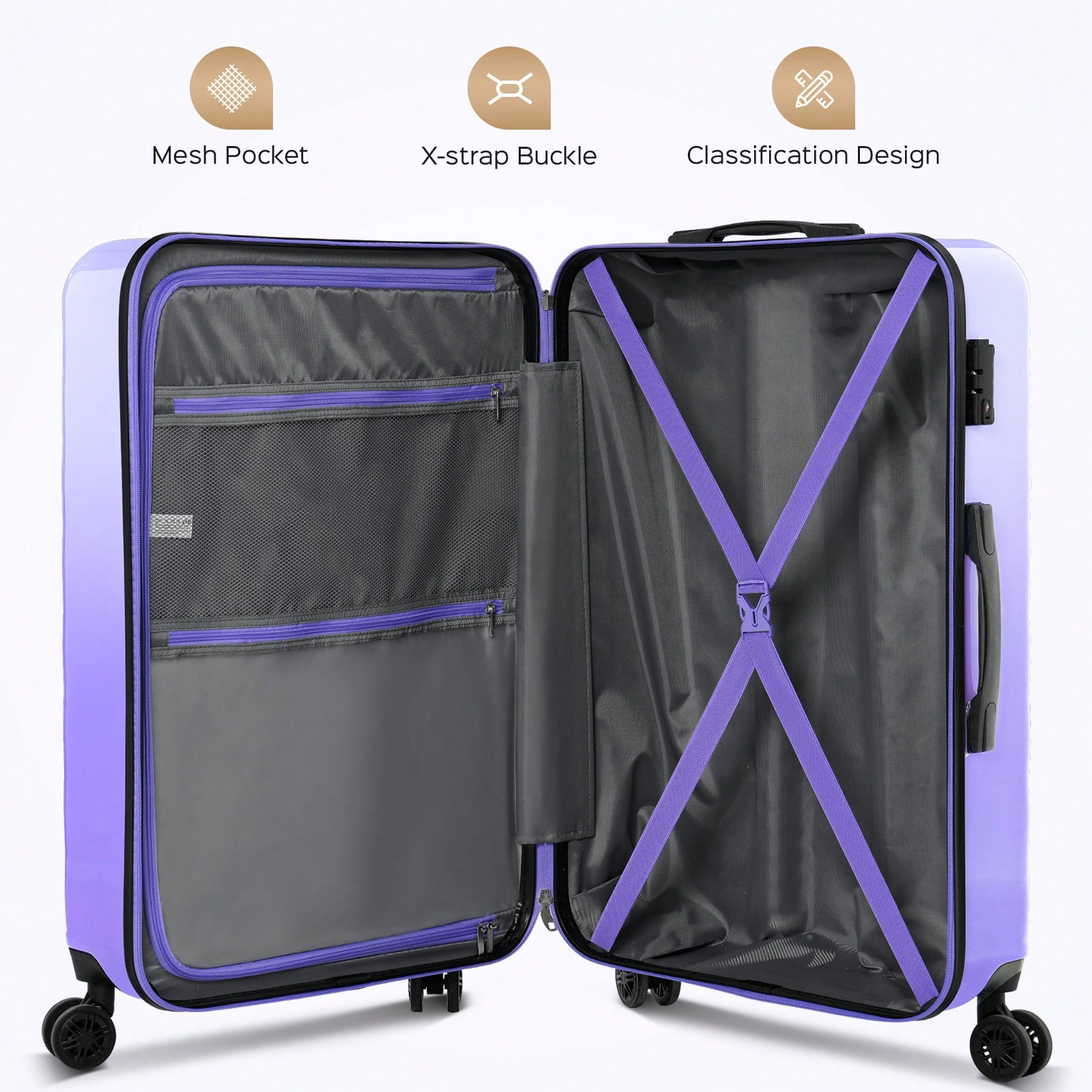Set di valigie rigide da 20/28 - Spinner Wheel Rolling Suitcase 20 Inch recensione e prezzo
